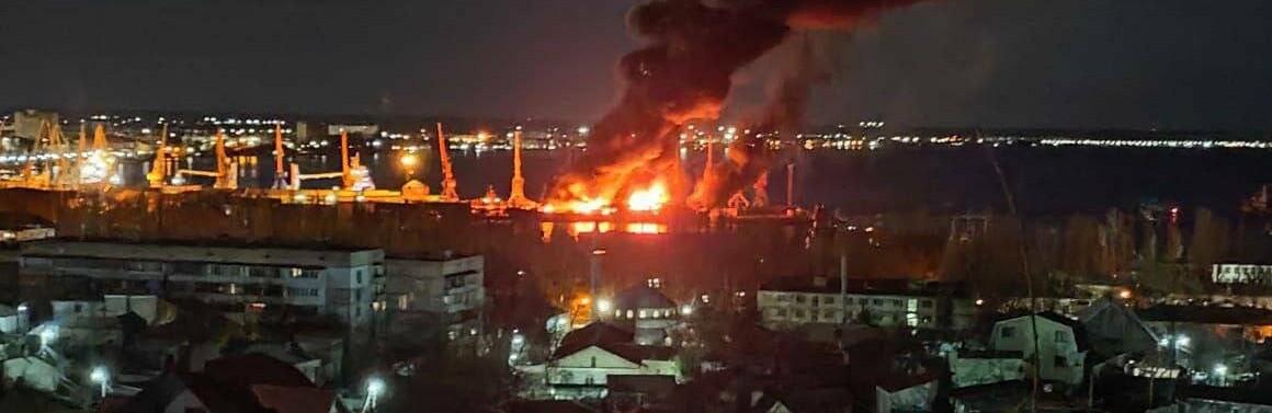 ЗСУ знищили російський великий десантний корабель «Новочеркаськ», - ФОТО, ВІДЕО