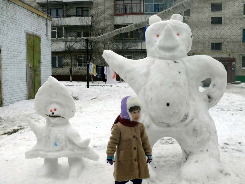 снежная скульптура1